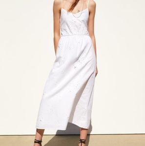 Zara open work embroidery